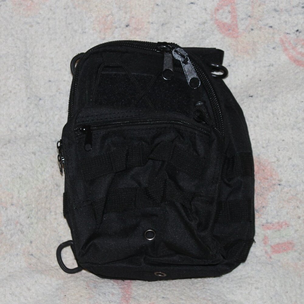 Brand New Black Small OP Tactical Shoulder Backpack with Adjustable Strap